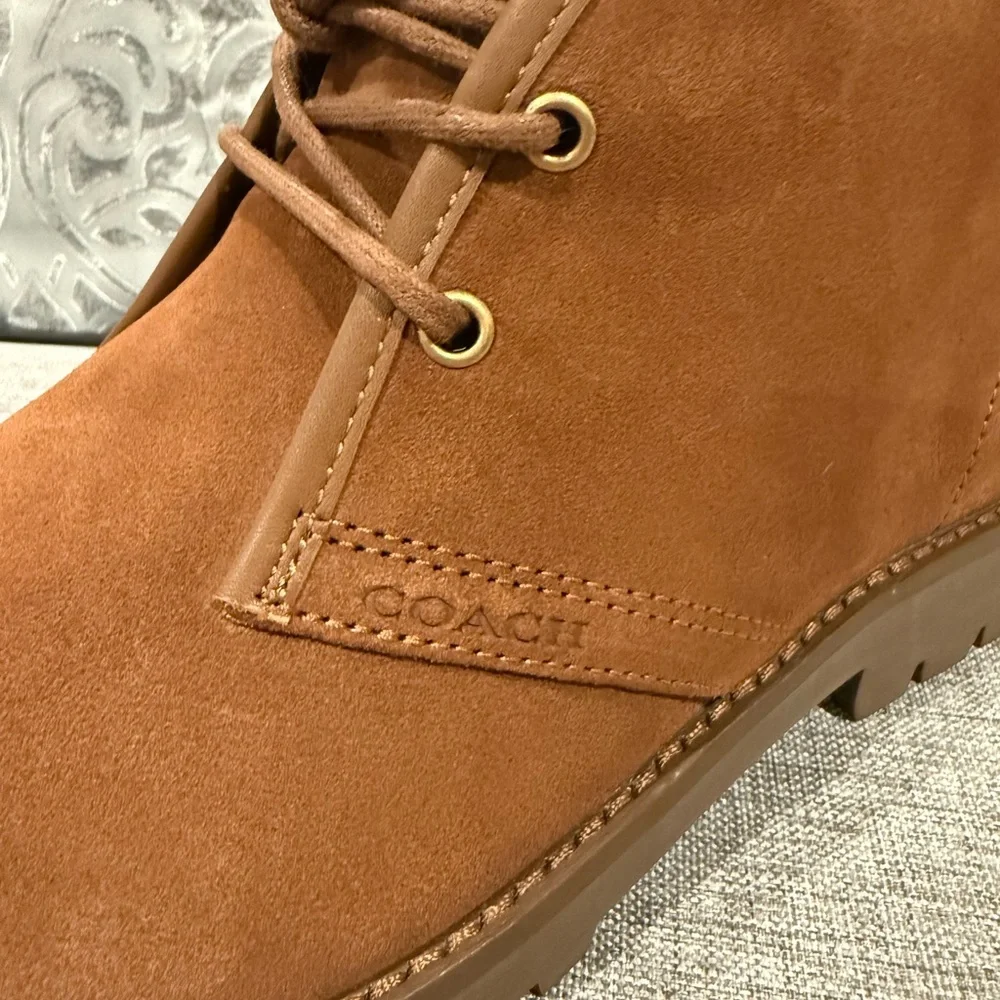 Coach Desert Boots, a chukka-style ankle boot crafted from suede 9 NWT